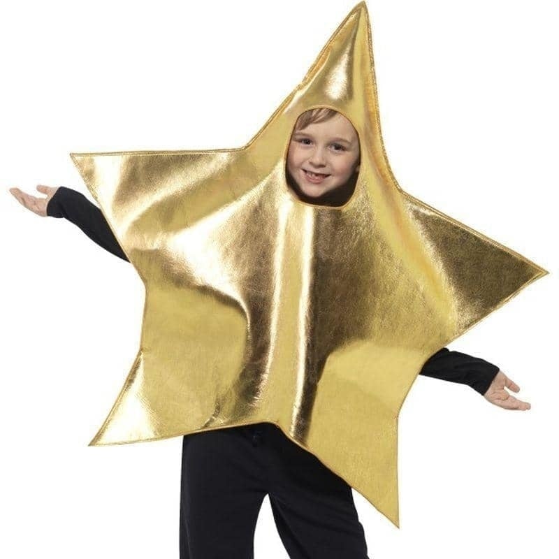 Shining Star Costume Kids Gold Nativity Tabard_1