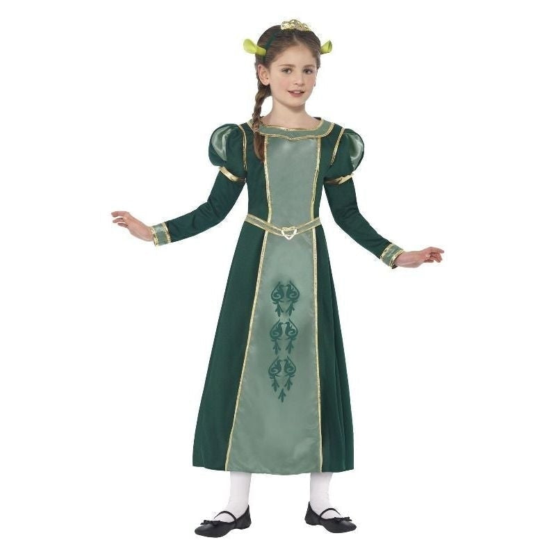 Shrek Princess Fiona Costume Kids Green Dress_1