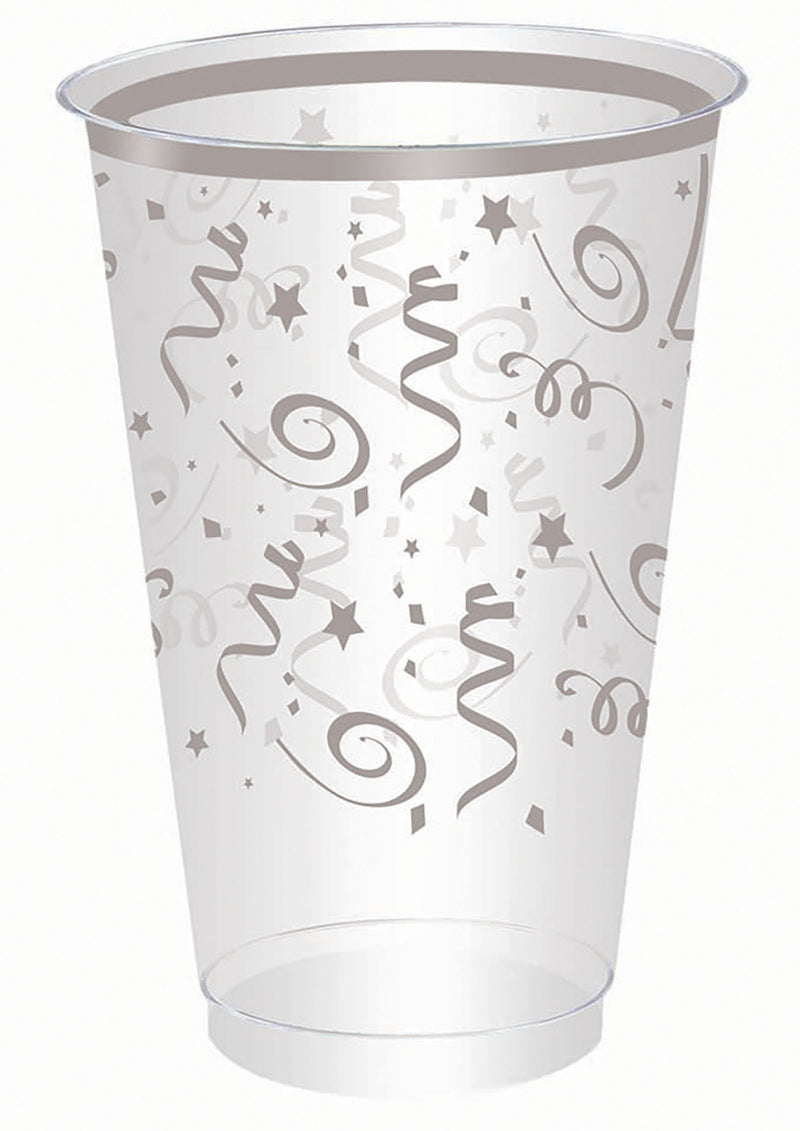 Silver Plastic Tumblers 10 Pack_1