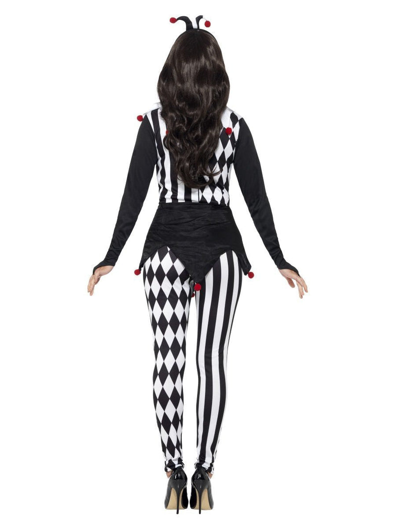 Sinister Female Jester Costume Adult Black_3