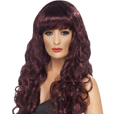 Siren Wig Deep Purple with Fringe_1