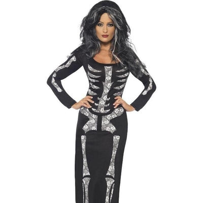 Skeleton Costume Ladies Tube Dress_1