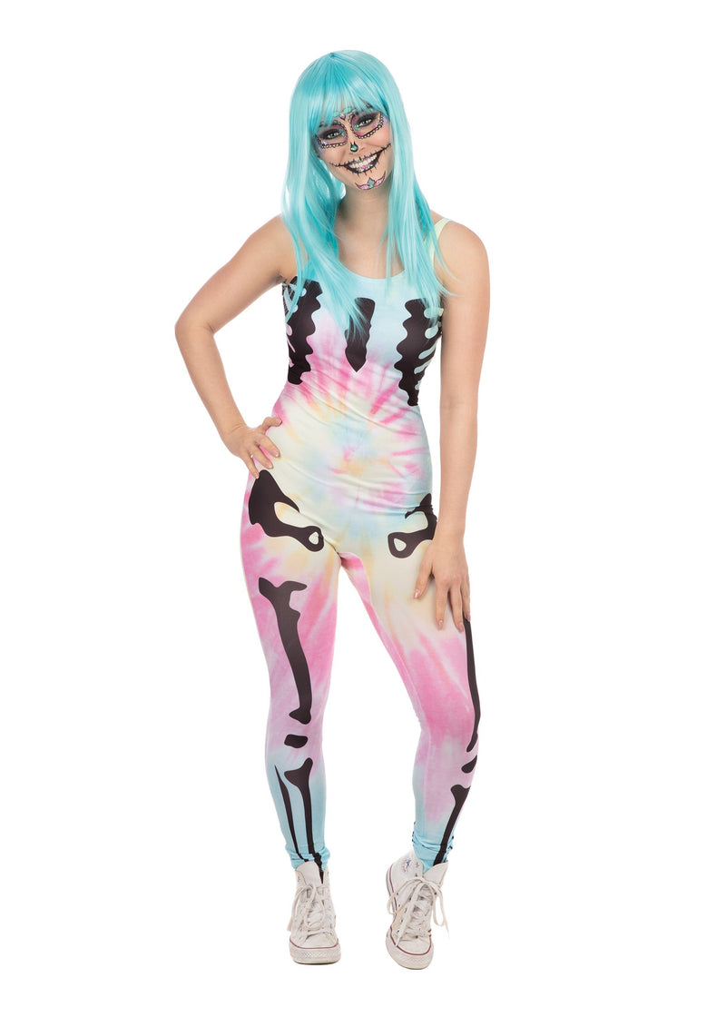 Skeleton Tie Dye Jumpsuit Medium_1