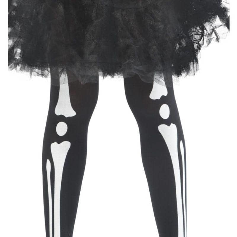 Skeleton Tights Child Black_1