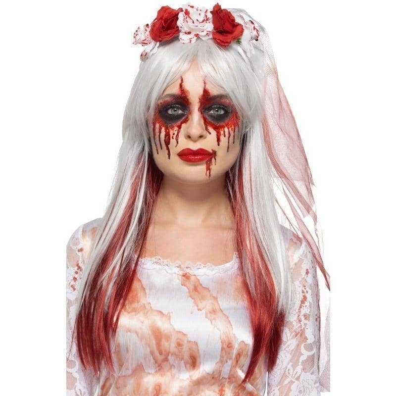 Smiffys Makeup FX Blood Drip Bride Kit Aqua Adult Multi_1