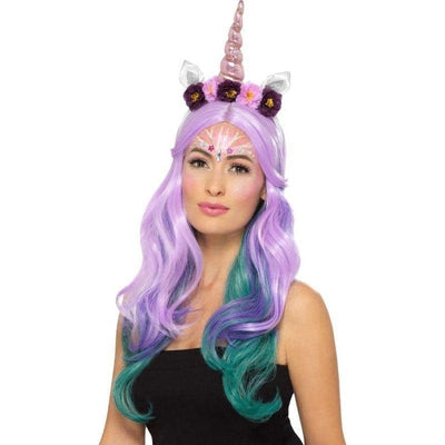 Smiffys Makeup FX Unicorn Kit Aqua Adult Multi_1