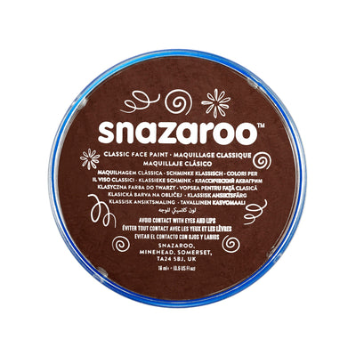 Snazaroo Dark Brown 18ml Tub Make Up Face Paint_1