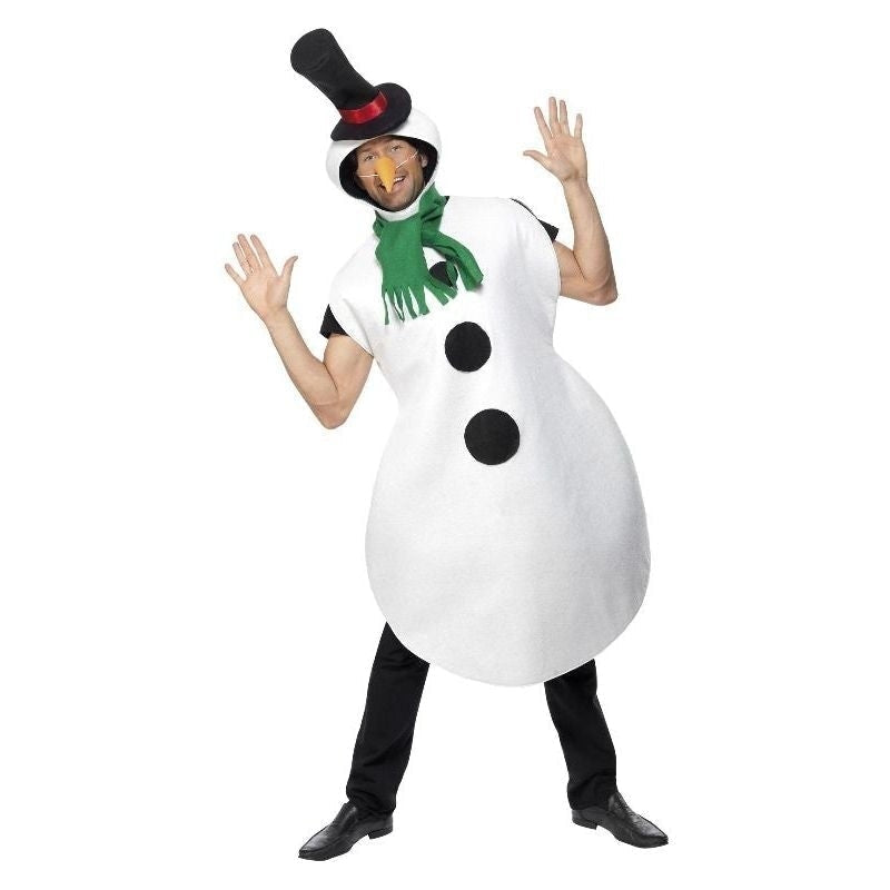 Snowman Costume Adult White_2