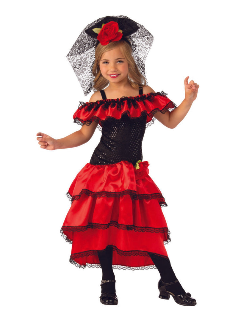 Spanish Dancer Dress Costume Girls_1