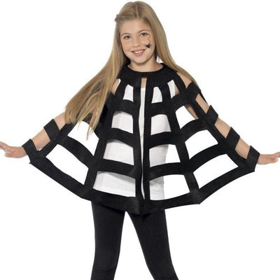 Spider Cape Kids Black_1