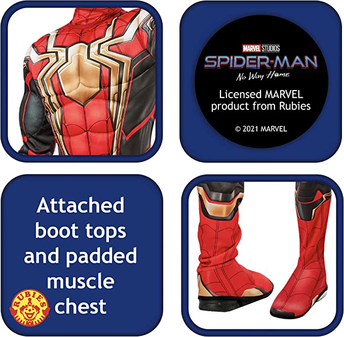 Spider Man Costume No Way Home Kids Iron-spider_6