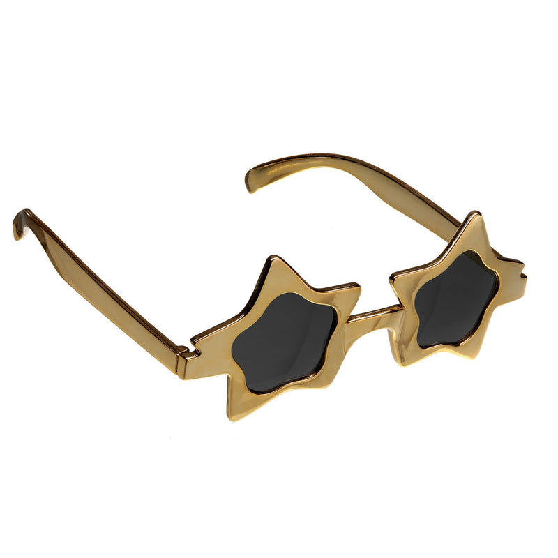 Star Glasses Gold Joke Elvis Elton John Costume Accessory_1