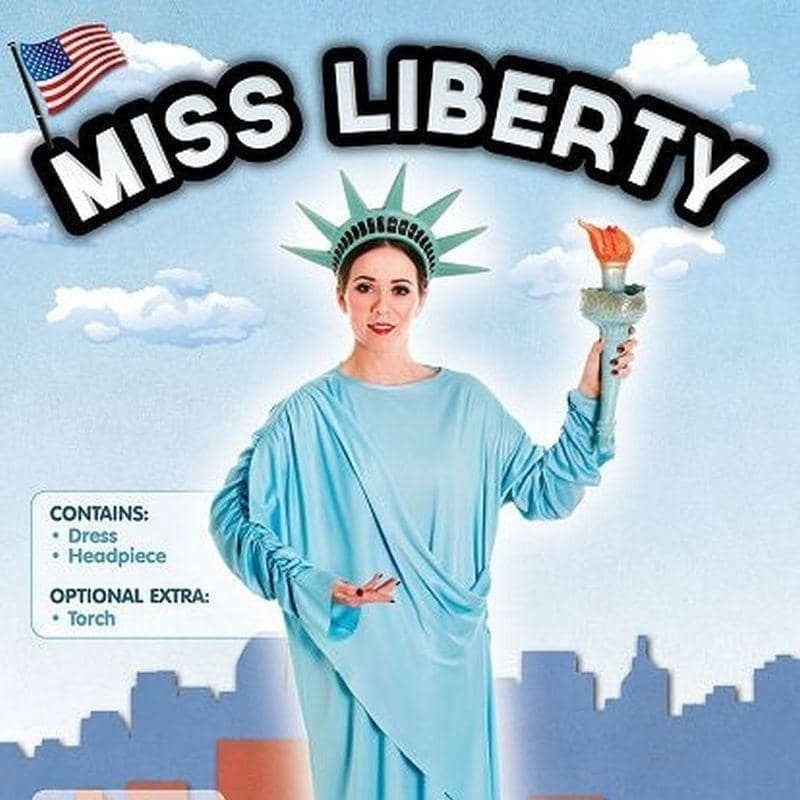 Size Chart Statue Of Liberty Adult Costume