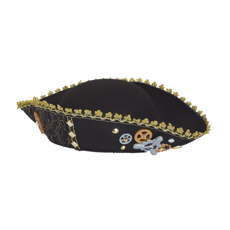 Steampunk Tricorn Ladies Pirate Hat_1