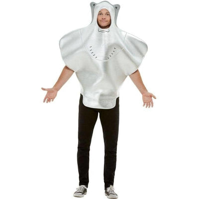 Stingray Costume Adult Grey Hooded Tabard_1