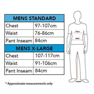 Size Chart Stranger Things Steve Scoops Ahoy Adult Costume