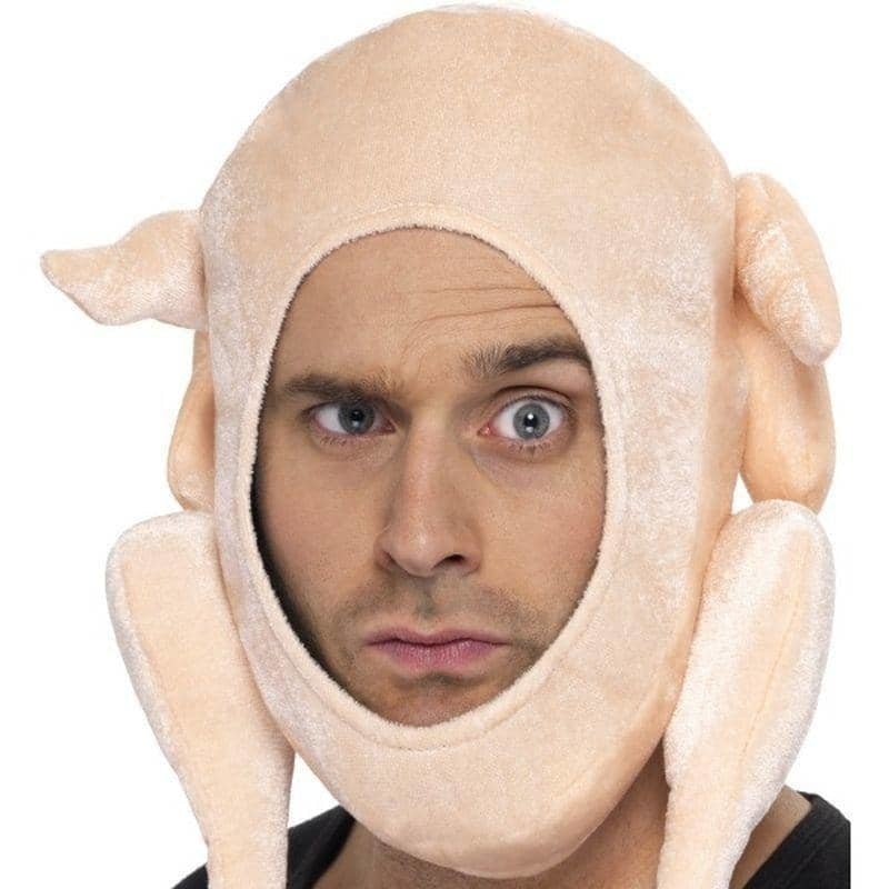 Stuffed Turkey Hat Adult Pink_1