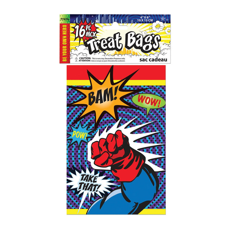 Super Hero Party Ware Treat Bags_1