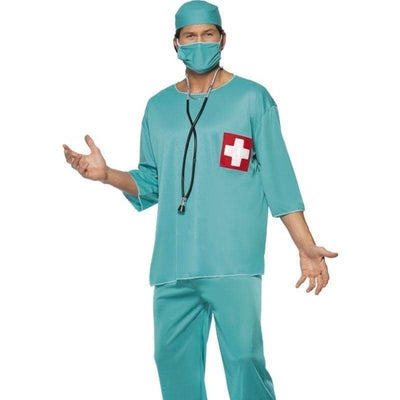 Surgeon Costume Adult Green_1