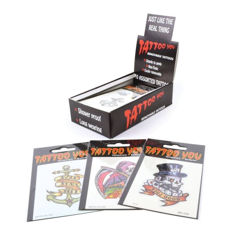 Tattoos Assorted Designs General Jokes Unisex Packet_1