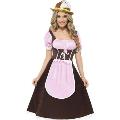 Tavern Girl Costume Oktoberfest Long Dress_1