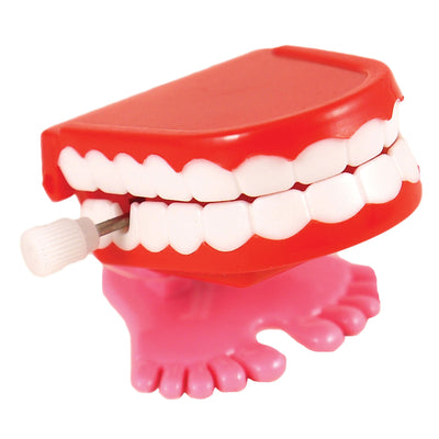 Teeth Wind Up Mini Chattering General Jokes Unisex Dozen_1