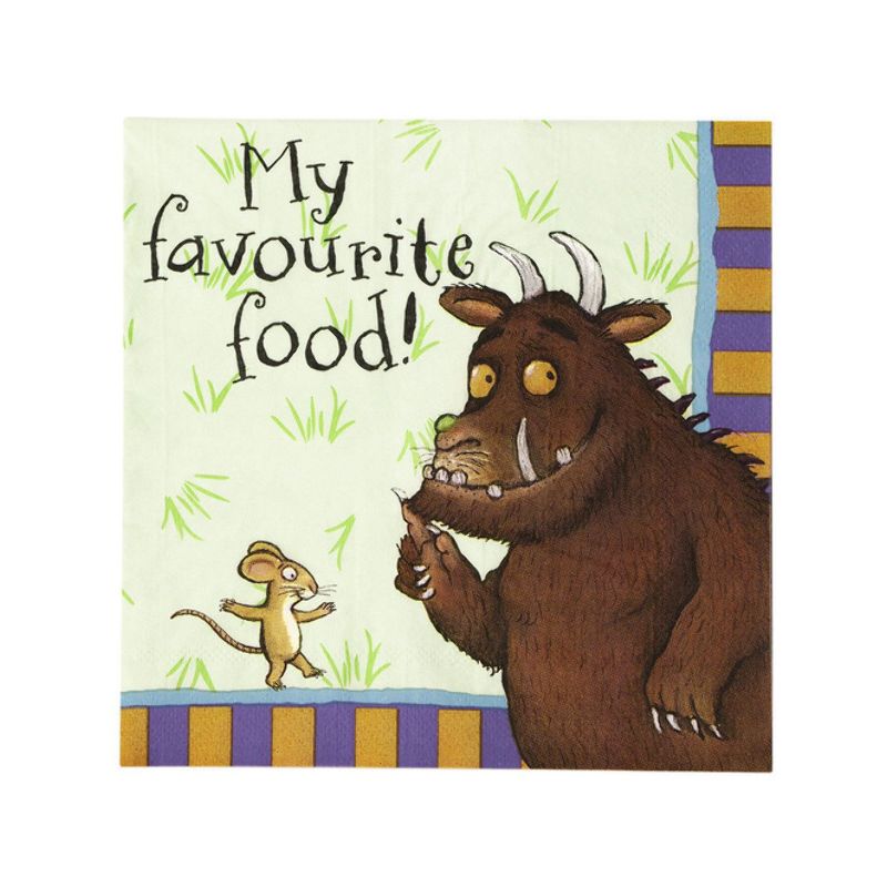 The Gruffalo Tableware Party Napkins x16 Child Brown Green Purple Multi Orange_1