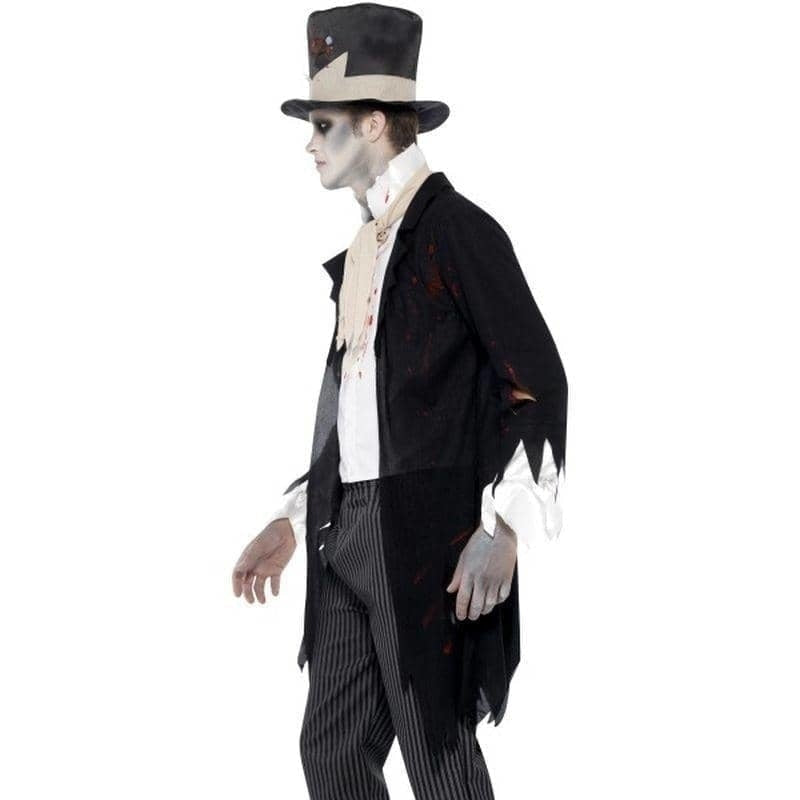 Till Death Do Us Part Zombie Groom Costume Adult Black White_3