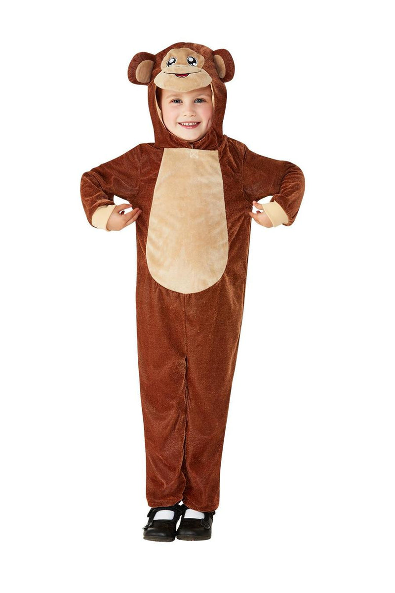 Monkey Toddler Costume Jumpsuit Brown