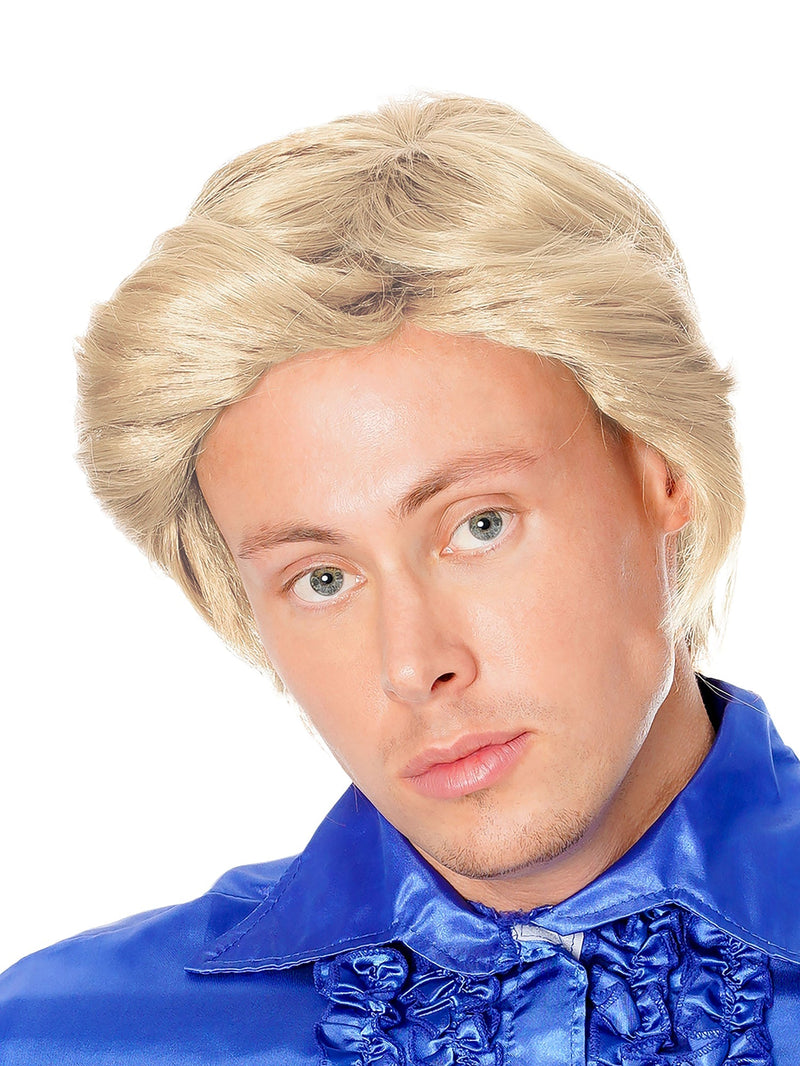 Tony Wig Blonde Mens Short Flick Out Hair_1