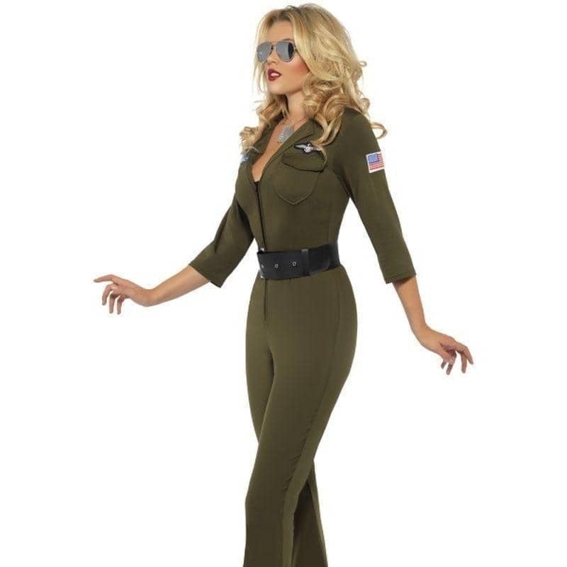 Top Gun Aviator Adult Green Jumpsuit_3