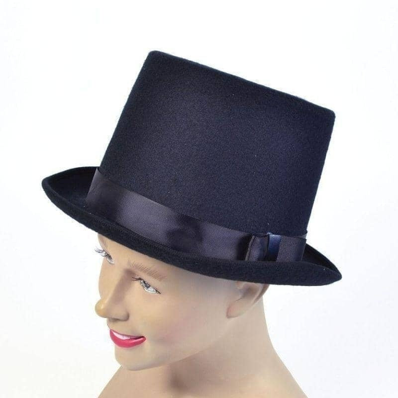 Size Chart Top Hat Black Wool Felt Adult Circus Master