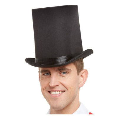 Top Hat Deluxe Adult Black Elastic Inner Rim_1