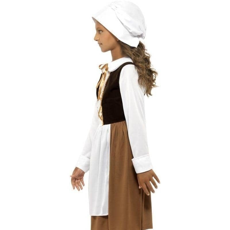 Tudor Girl Costume Kids Brown_5