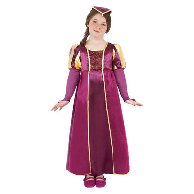 Tudor Girl Costume Purple Child_1