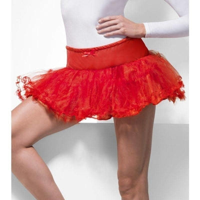 Tulle Petticoat Adult Red_1