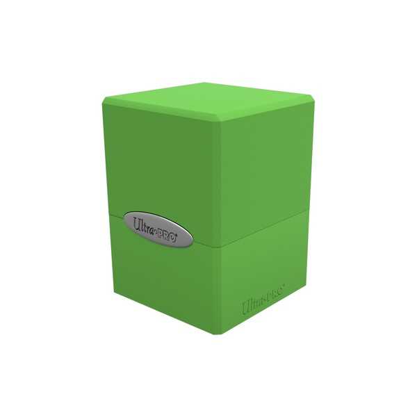 Satin Cube Deck Box - Lime Green