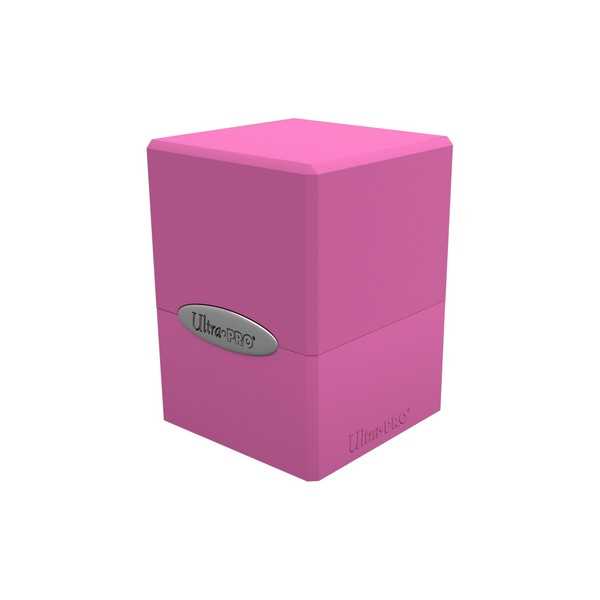 Satin Cube Deck Box - Hot Pink