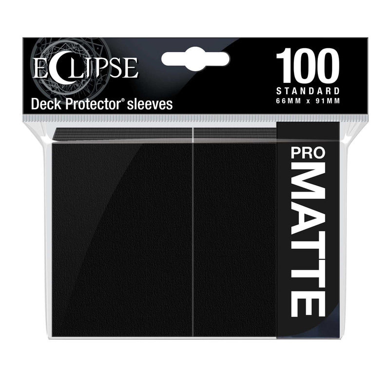 Eclipse Matte Standard Card Sleeves: Jet Black (100)