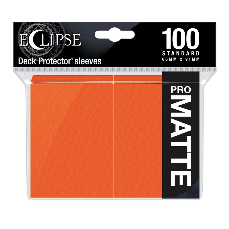 Eclipse Matte Standard Card Sleeves: Pumpkin Orange (100)