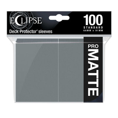 Eclipse Matte Standard Card Sleeves: Smoke Grey (100)