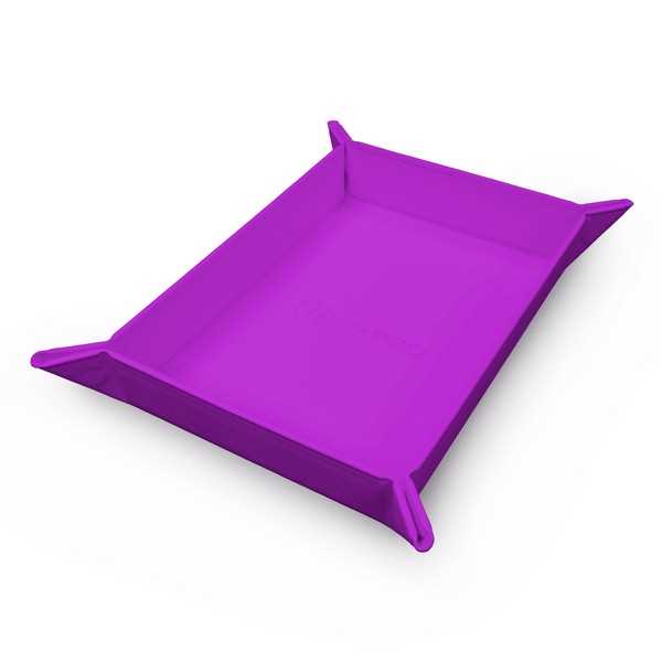 Vivid Magnetic Foldable Dice Tray - Purple