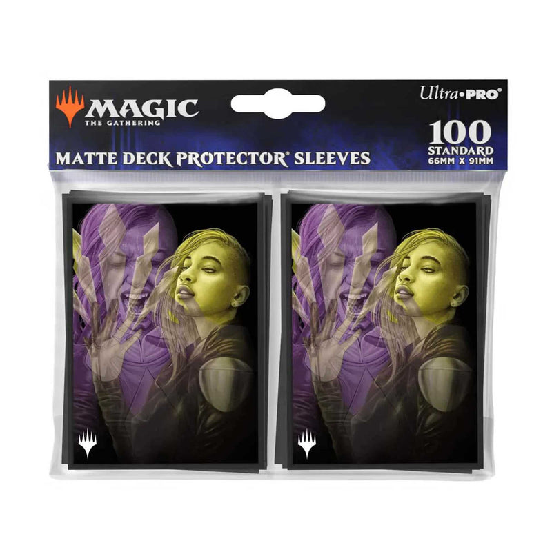 Magic: The Gathering - Duskmourn 100ct Deck Protector Sleeves Alt Art Key Character Mythic 3