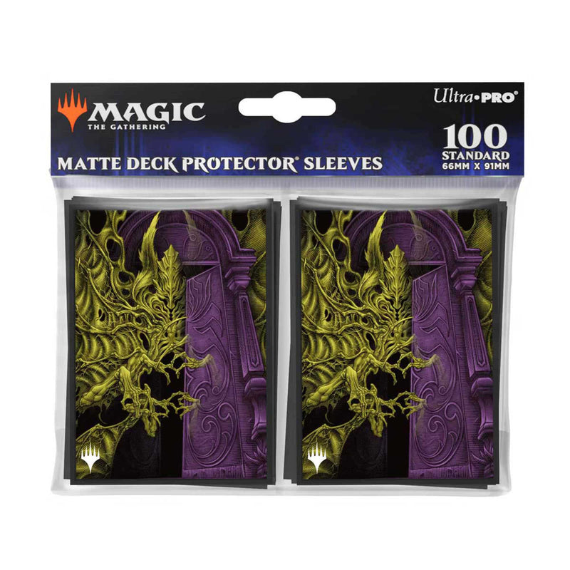 Magic: The Gathering - Duskmourn 100ct Deck Protector Sleeves Alt Art Key Character Mythic 4