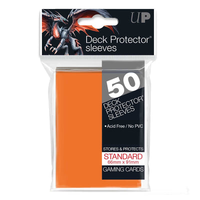 Standard Deck Protectors (50ct) - Orange
