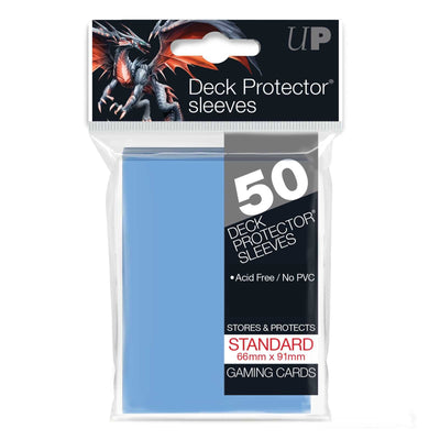 Standard Deck Protectors (50ct) - Light Blue