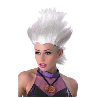 Ursula Womens White Wig Disney The Little Mermaid Villan_1