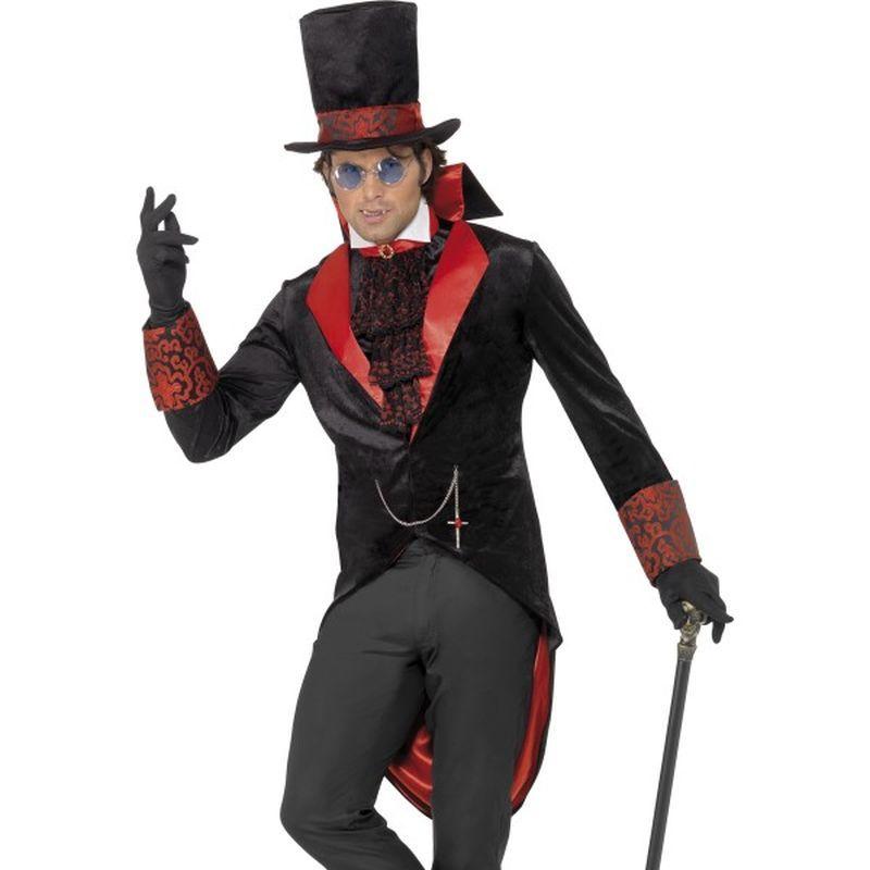 Vampire Costume Adult Black Red_1