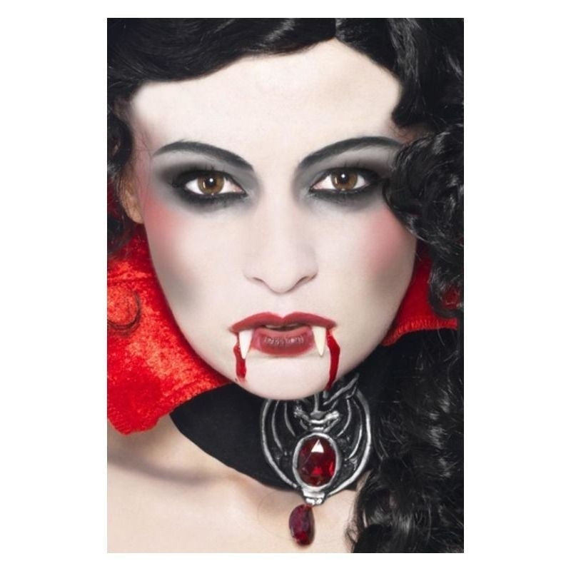 Size Chart Vampire Make Up Set Adult White Red