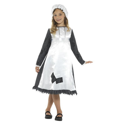 Victorian Maid Costume Blue & White Child_1